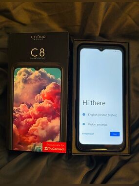 New -Cloud C8 Android Mobile Phone -Unlocked -Includes Case & Screen Protector